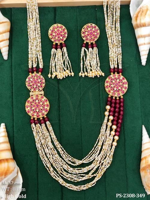 double round lot of mala antique design pendant set