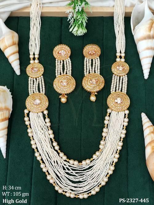 .beads heavy pearl lct design pendant set