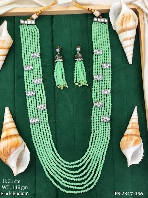 Ethnic traditional mala type pendant set