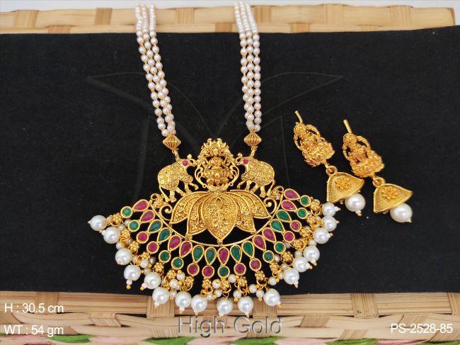 Temple traditional antique design pendant set — PS-2528-85