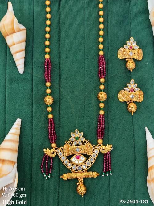 designer fancy style beautiful pendant full white stones high gold polish party wear pendant set