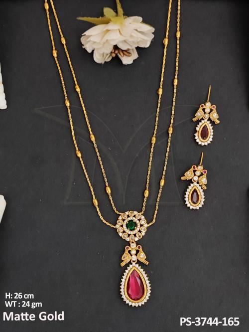 kemp-jewellery-fancy-matte-gold-polish-party-wear-kemp-pendant-set-