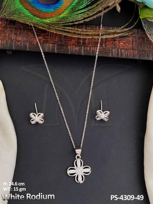 beautiful-design-white-rodium-polish-fancy-short-pendant-set-