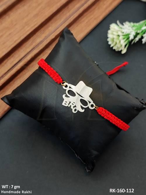 silver-om-rakhi-with-lumba-set-for-bhai-bhabhi