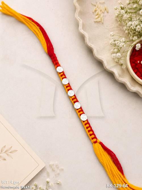 Premium Swastik Thread Rakhi for Raksha Bandhan