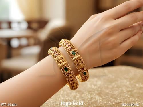 Ethnic Designer Temple Style Bangles for Women