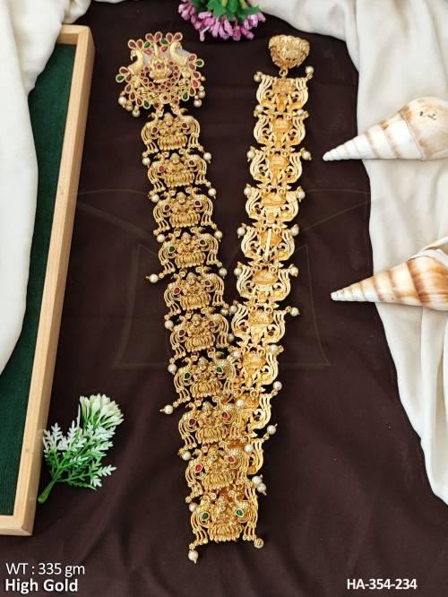 Designer High Gold Full Stone Hair Accessories