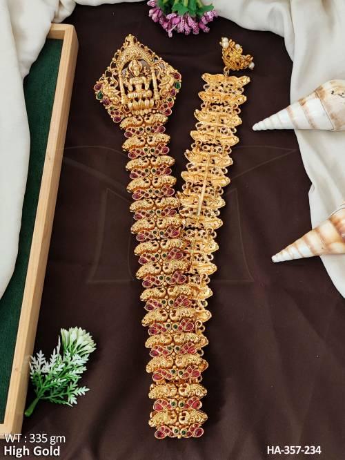 Temple Designer High Gold Fancy Hair Accessories