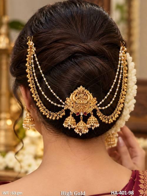 Traditional High Gold Juda Hair Accessory
