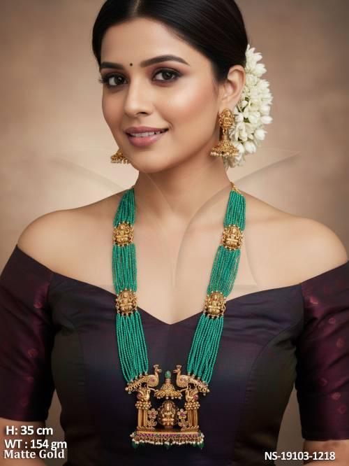 matte-gold-lakshmi-peacock-long-bridal-necklace-