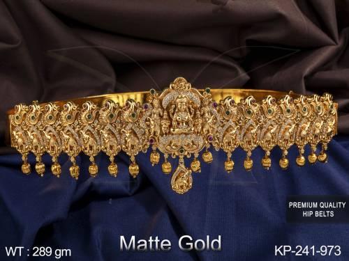 matte-gold-polish-god-laxmi-design-premium-quality-beautiful-designer-temple-jewellery-kamarpatta-hip-belt