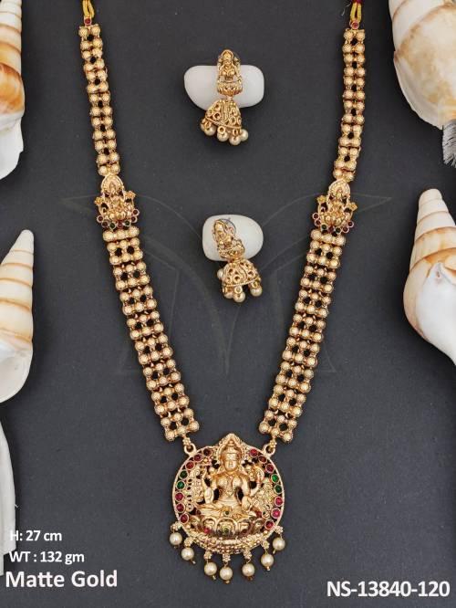 god-laxmi-pendant-matte-gold-polish-temple-jewellery-party-wear-long-temple-necklace-set