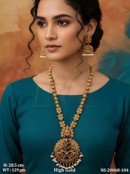 traditional-temple-necklace-set-with-goddess-pendant-pearl-drops