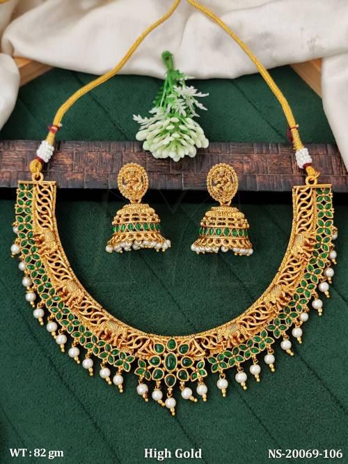 traditional-temple-necklace-set-with-green-stones-pearl-drops
