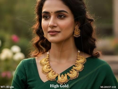 Premium South Indian Temple Necklace Set