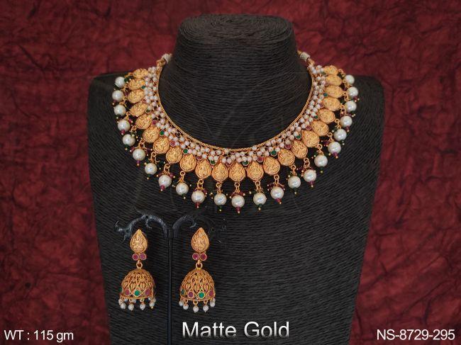 design er temple jewelry fancy style beautiful party wear necklace set