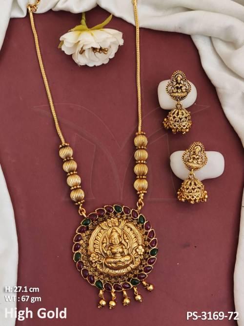 temple-jewellery-beautiful-high-gold-polish-pendant-set-