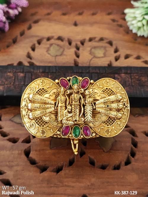 Beautiful Full Stone Rajwadi Polish Sindoor Box  