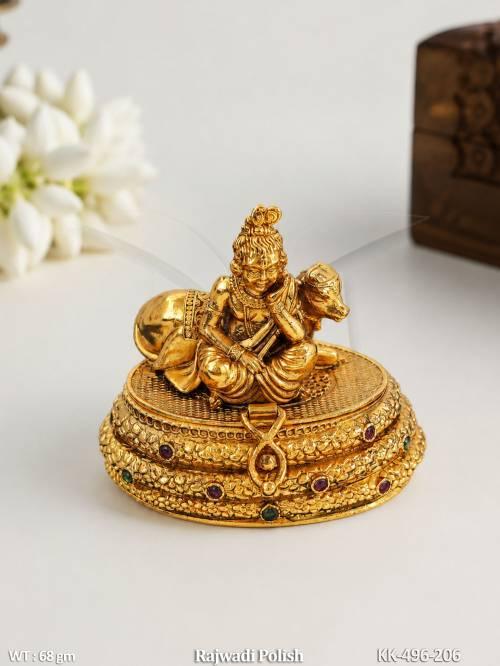 Royal Temple Style Decorative Sindoor Box