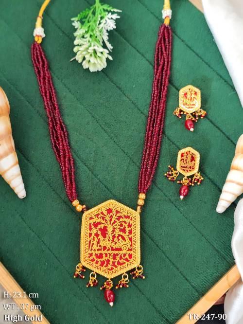 Heritage Rajasthani Thewa Art Jewelry Set for Women