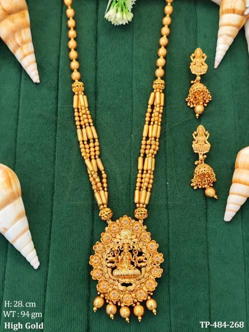 tradional beads laxmi mata temple pendant set