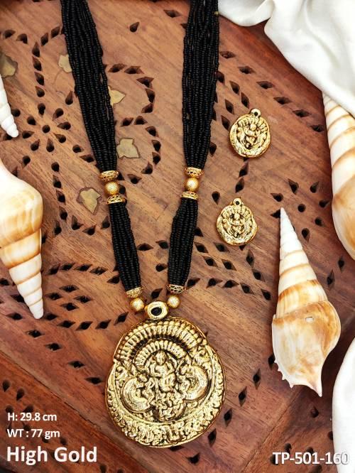 high-gold-polish-fancy-design-pendant-long-temple-jewellery-temple-long-necklace-set