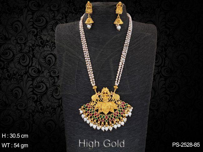 Temple traditional antique design pendant set — PS-2528-85