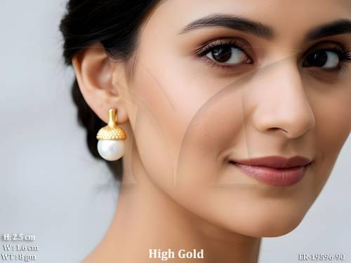 Stylish Western Pearl Stud Earrings for Women