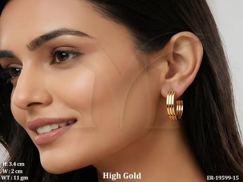 Classic Triple Layer Hoop Earrings for Women