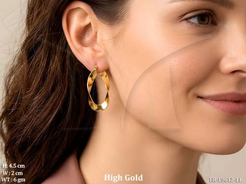 Stylish Twisted Hoop Earrings for Women