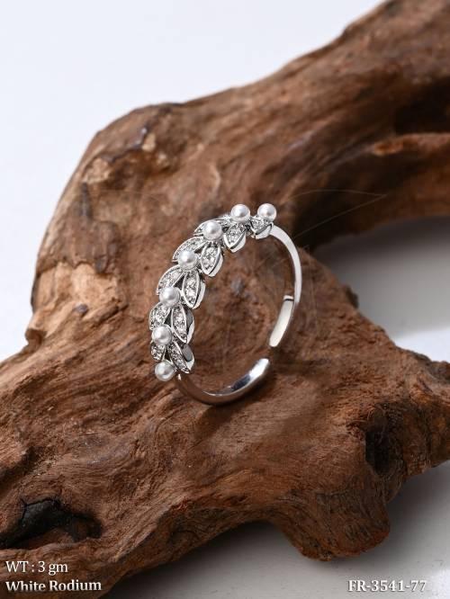 western-pearl-designer-adjustable-finger-ring